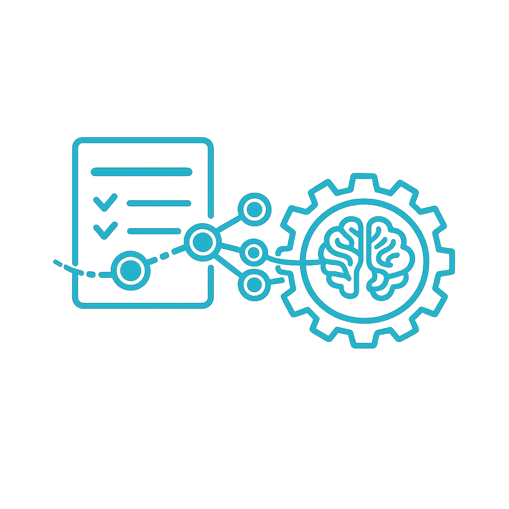 Icon representing AI-driven monitoring of clinical documentation in real time.